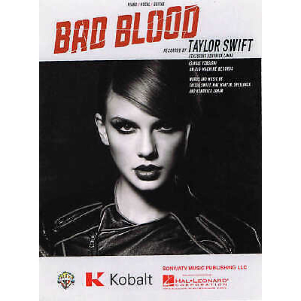 Bad Blood by Taylor Swift for Piano/Vocal/Guitar (HL00149262)