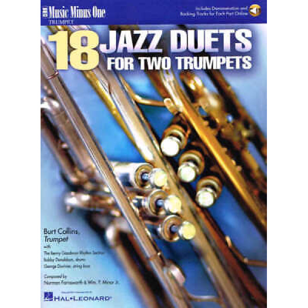 18 Jazz Duets for Two Trumpets - Music Minus One (HL00400116)