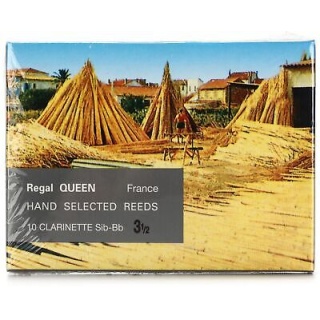 Rigotti Bb Clarinet Queen Reeds - Strength 3 1/2 - Box of 10