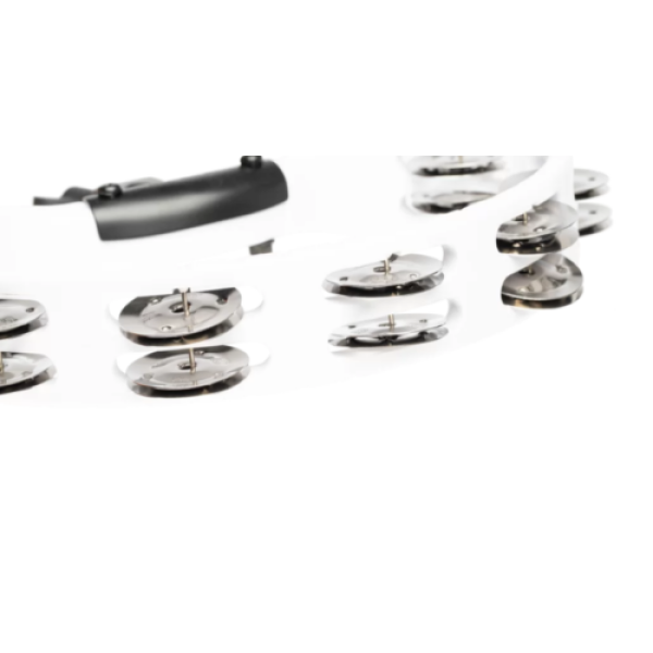 Meinl Percussion Headliner Series Mountable Tambourine Dual Row, White (HTMT2WH) - Image 2