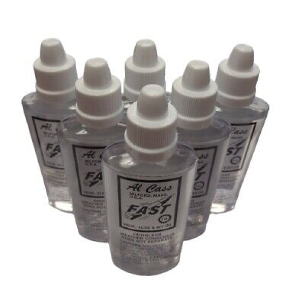 Al Cass Fast Valve, Slide and Key Oil 6 Bottles