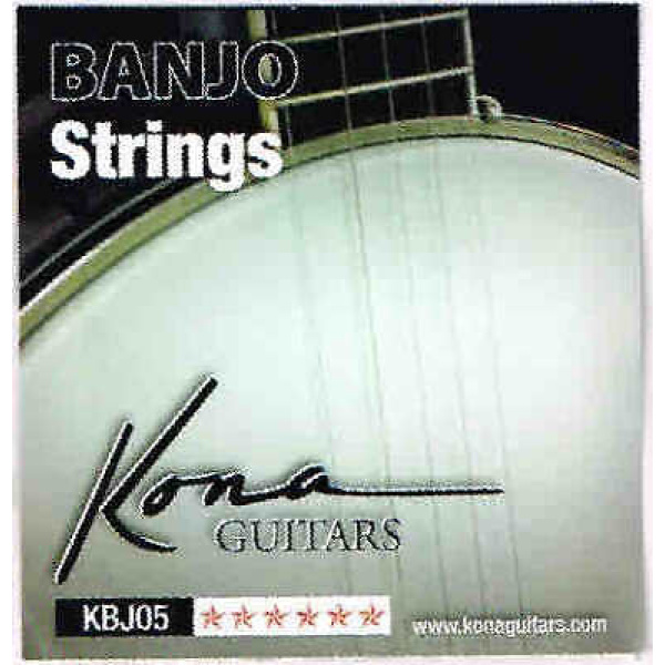 Kona Banjo Strings - Stainless Steel - Coated Copper Alloy Wound 5 Strings (KB..
