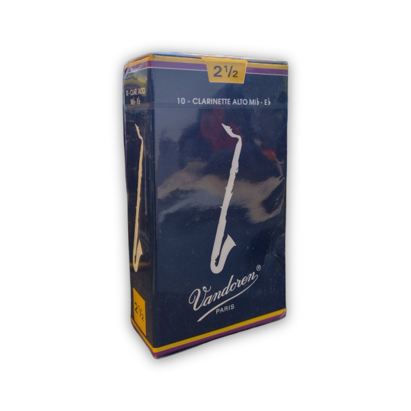 Vandoren Traditional Eb Alto Clarinet Reeds - Strength 2 1/2 - Box of 10 Reeds..