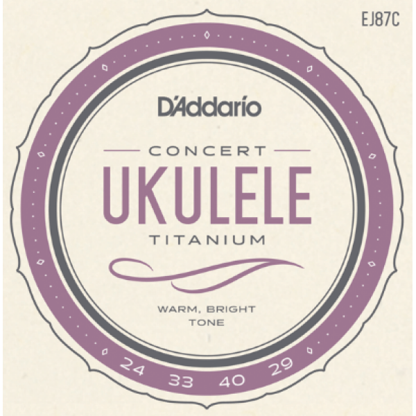 DAddario Concert Ukulele Titanium Strings (EJ87C)