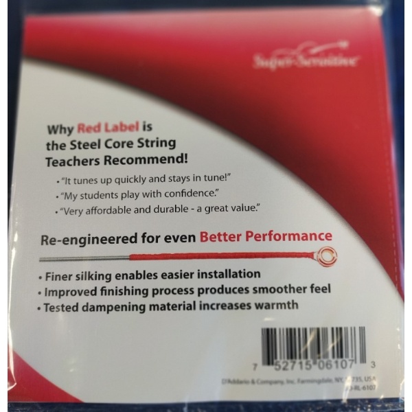 Red Label Cello Set 4/4 Medium Gauge (6107) - Image 2
