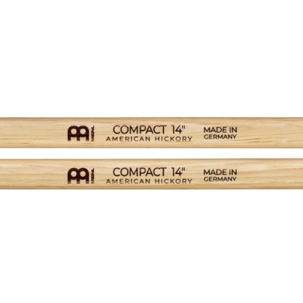 Meinl Stick & Brush Compact 14-Inch Drumstick, Hickory, Medium, Oval tip, Pair.. - Image 3