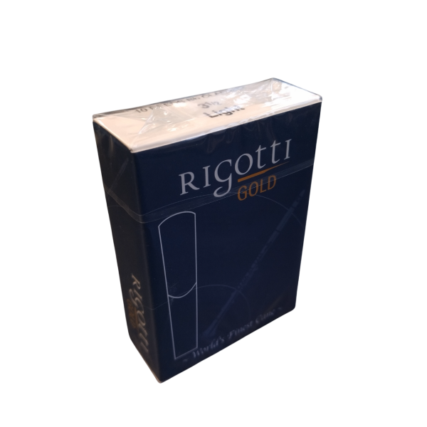Rigotti Gold Bb Clarinet Reeds - Strength 3 1/2 Light - Box of 10