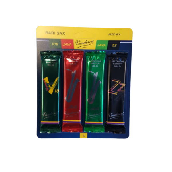 Vandoren Eb Baritone Saxophone Reeds 1 of Each V16, Java Red, Java Green and Z..