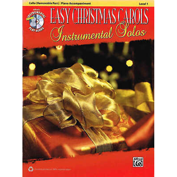 Pre-Owned Easy Christmas Carols - Instrumental Solos - Level 1 - Cello (Remova..