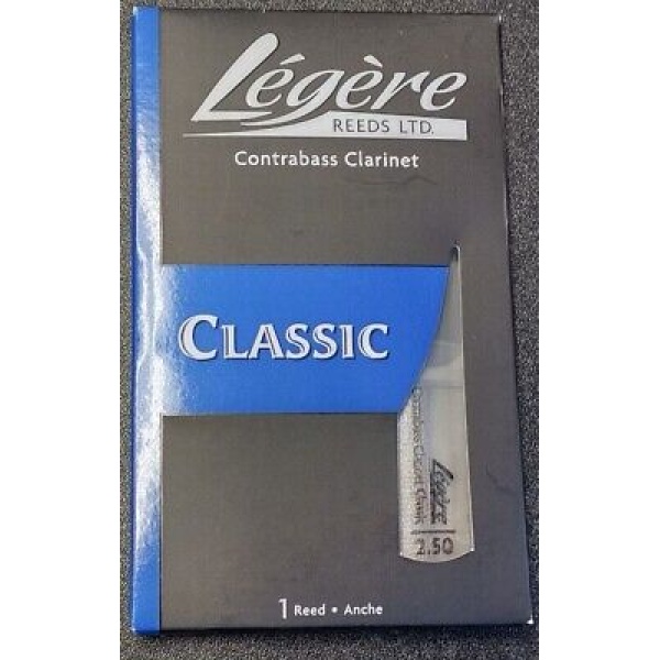 Légère Reed Classic - Contrabass Clarinet Reed - Strength 2 .5 - 1 Synthetic R..