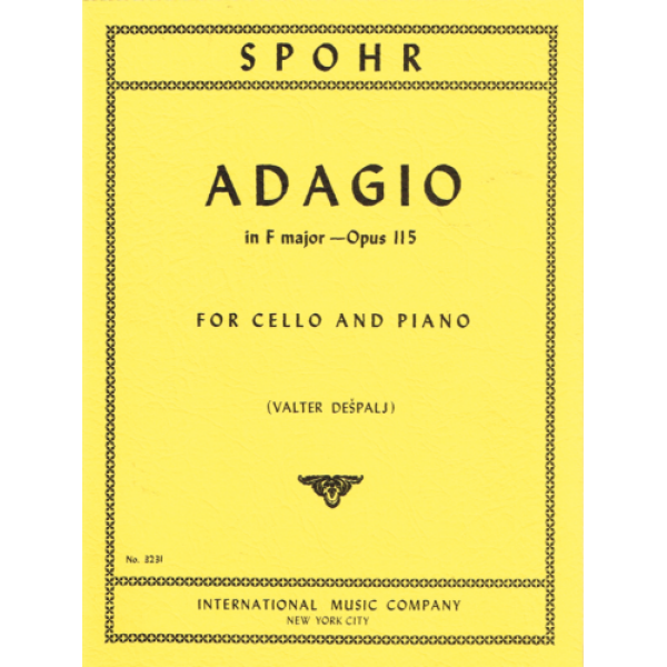 Spohr - Adagio in F major - Opus 115 for Cello & Piano - IMC (3231)