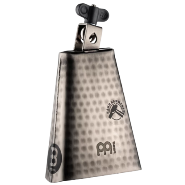 Meinl Percussion 8 Inch Hammered Cowbell - Hand Brush Steel - Timbales Cowbell..
