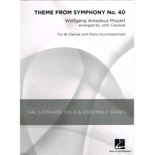 Theme From Symphony No. 40 - Mozart for Bb Clarinet & Piano (HL04002817)