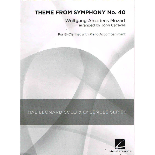 Theme From Symphony No. 40 - Mozart for Bb Clarinet & Piano (HL04002817)