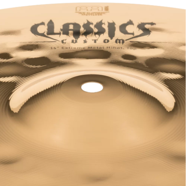Meinl Cymbal - Classics Custom Hi Hat Pair - 14 Inch - Extreme Metal (CC14EMH-B) - Image 4