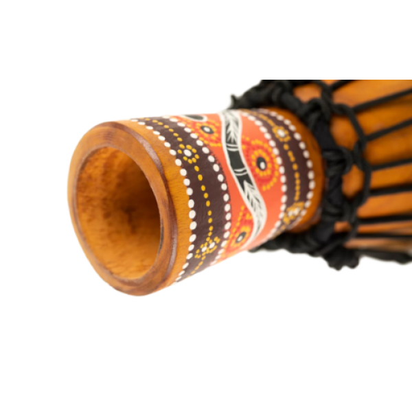 Meinl Percussion 4 1/2 Inch Wood Djembe - Python Design - Mahogany (HDJ5-XXS) - Image 5