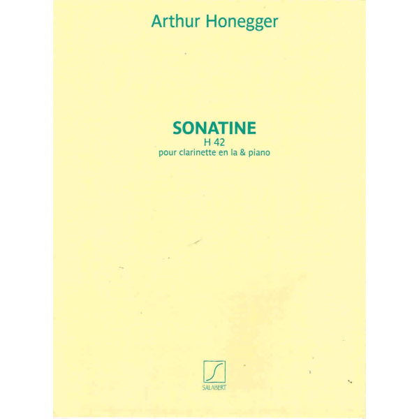 Arthur Honnegger Sonatine H 42 Pour Clarinette en la & Piano (HL50605395)