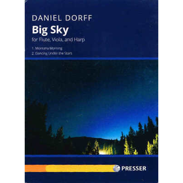 Big Sky - Daniel Dorff for Flute, Viola and Harp (114-42422)