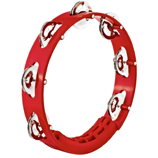 Meinl Percussion Headliner Series Single Row ABS 8 Inch Tambourine - Red (HTT8R)