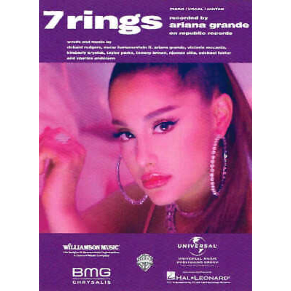 7 rings by Ariana Grande for Piano - Vocal - Guitar (HL00292851)