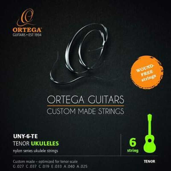 Ortega Guitars Wound Free Strings, Tenor Ukulele Set (UNY-6-TE)