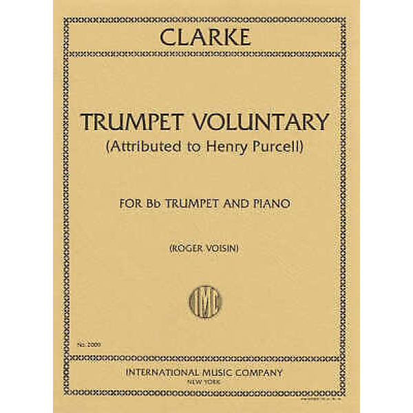 Clarke Trumpet Voluntary for Bb Trumpet and Piano - IMC (No. 2009)