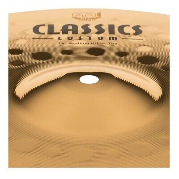 Meinl Cymbal Hi Hat Pair - Classics Custom Brilliant - 14 Inch (CC14MH-B) - Image 4