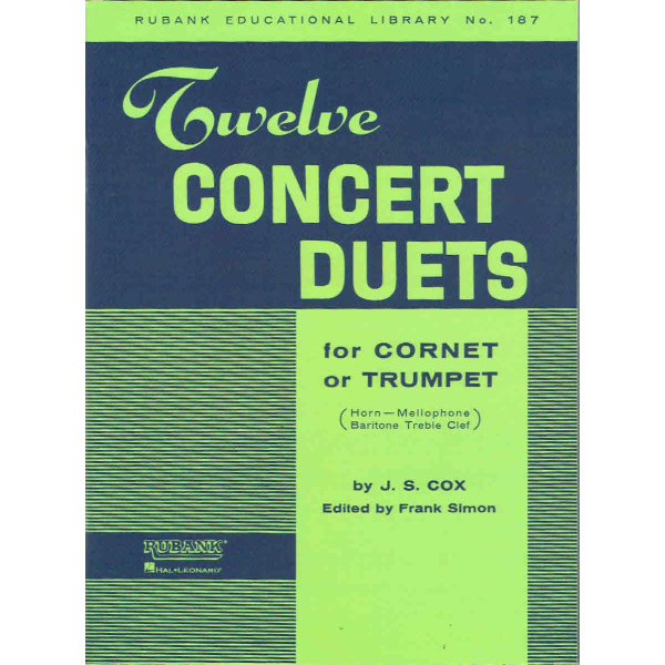 Twelve Concert Duets for Cornet or Trumpet by J.S. Cox (HL04470790)