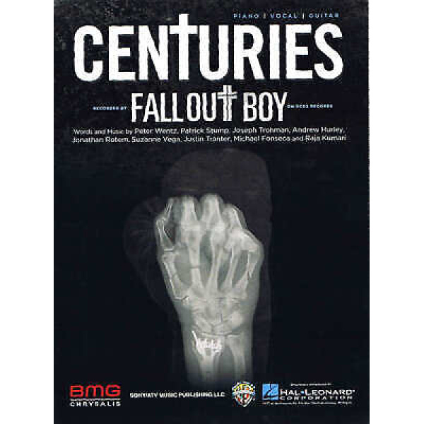 Centuries: sheet music, Piano Vocal Guitar