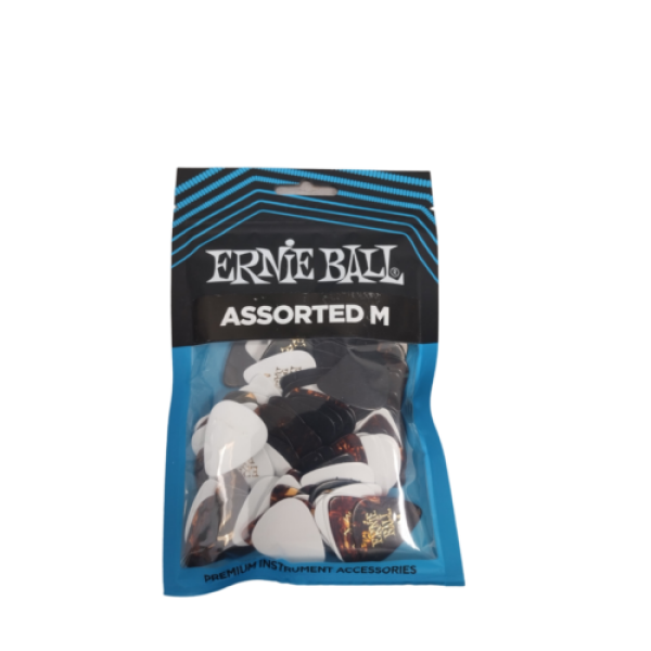 Ernie Ball Cellulose Guitar Picks - Medium Assorted Colors - 144 Pack (9118)