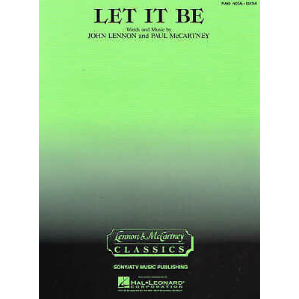 Let It Be - John Lennon - Piano/Vocal/Guitar (HL00354280)