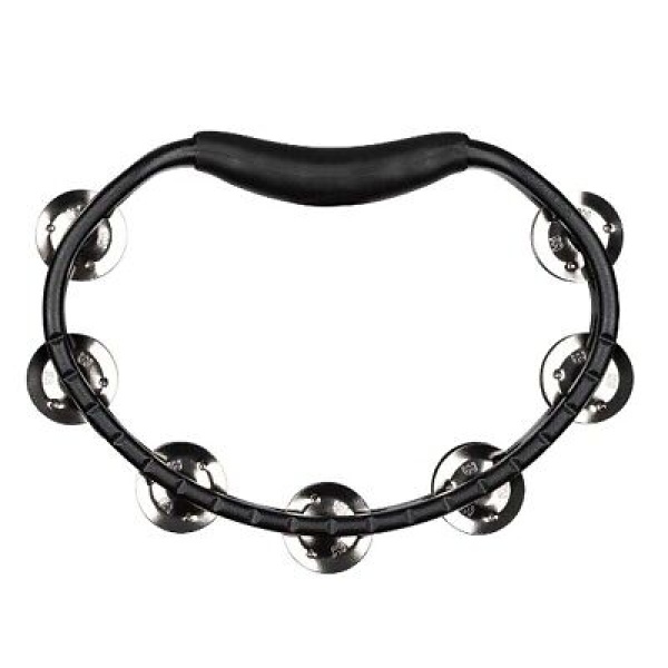 Headliner Series Molded Abs Tambourine - Black - Dual Row (HTMT1BK) - Image 3