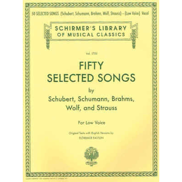 Fifty Selected Songs for Low Voice