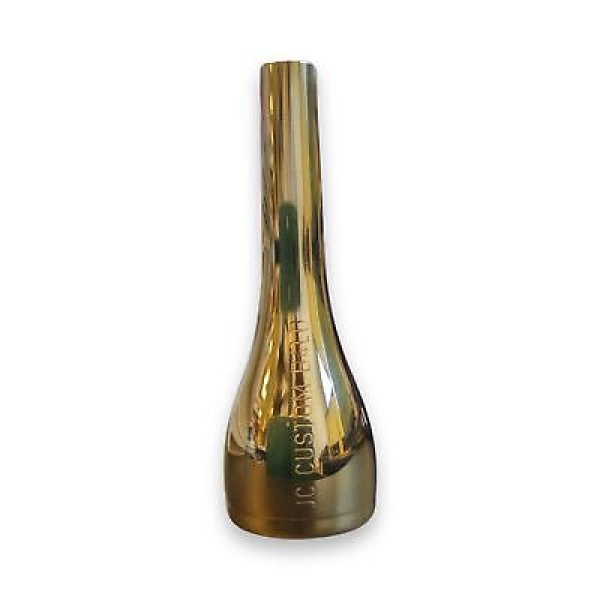 JC Custom Trumpet Mouthpiece - New Glass - B4LD (Medium Cup) - Gold Finish - Image 2