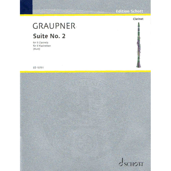 Graupner - Second Suite No. 2 for Three Clarinets (HL49002502)