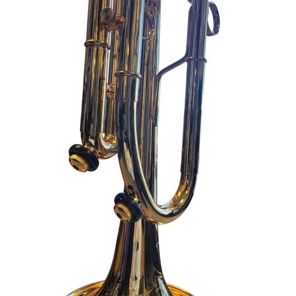 Mandala Apocalypsis Bb Trumpet in Gold Plate Finish with Deluxe Case - Image 8