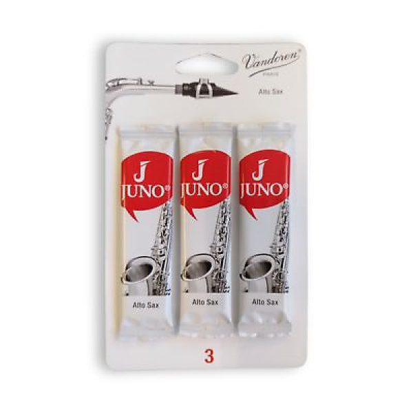 Juno by Vandoren - Eb Alto Saxophone Reeds - Strength 3 - Pack of 3 Reeds (JSR..