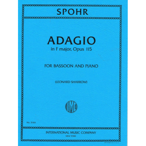 Spohr - Adagio in F major, Opus 115 for Bassoon and Piano (3144)