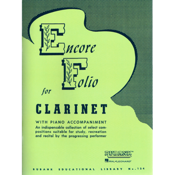 Rubank Encore Folio for Clarinet with Piano Accompaniment (HL04471560)