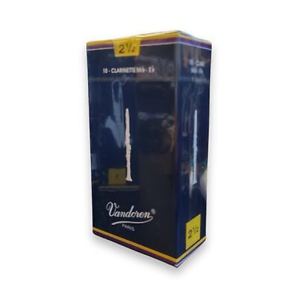 Vandoren Traditional Eb Clarinet Reed Strength 2 1/2, Box of 10 (CR1125)