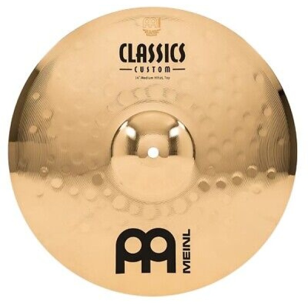 Meinl Cymbal Hi Hat Pair - Classics Custom Brilliant - 14 Inch (CC14MH-B) - Image 5