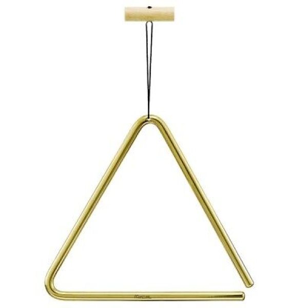 Meinl Percussion - 8-Inch Triangle - Solid Brass with Metal Beater (TRI20B)