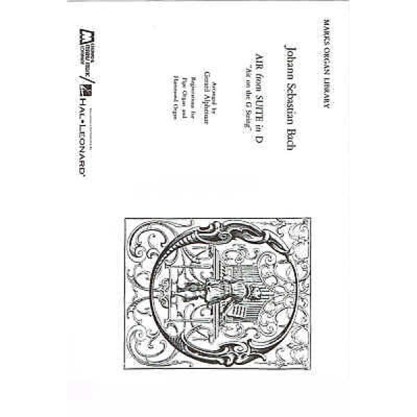 Marks Organ Library Bach Air from Suite in D Air on the G String (HL00009553)