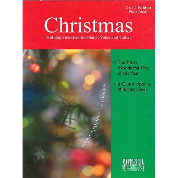 Pre-Owned 2 in 1 Edition - Christmas Holiday Favorites for Piano, Voice and Gu..