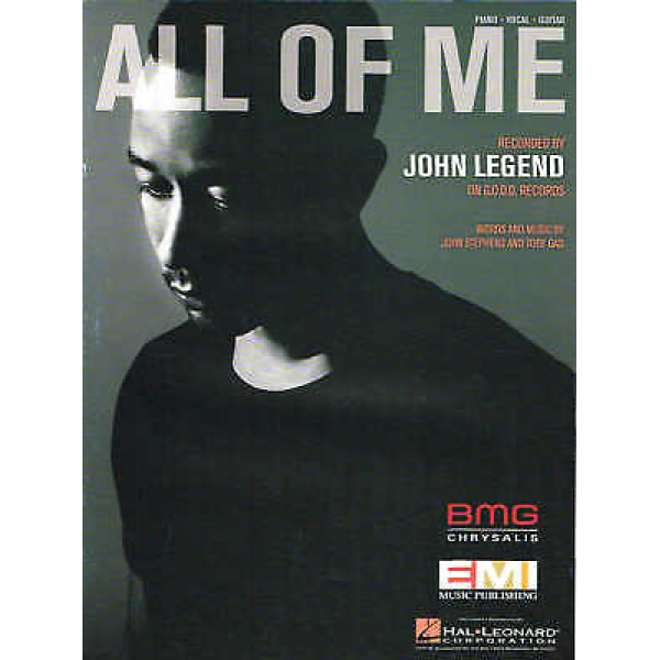 All Of Me by John Legend - Piano/Vocal/Guitar (HL00126844)