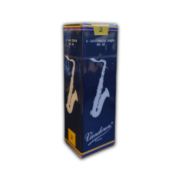 Vandoren Traditional Bb Tenor Sax Reeds - Strength 2 - 5-Pack (SR2235)