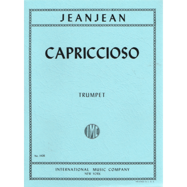 Paul JeanJean Capriccioso for Bb Trumpet and Piano No.1406