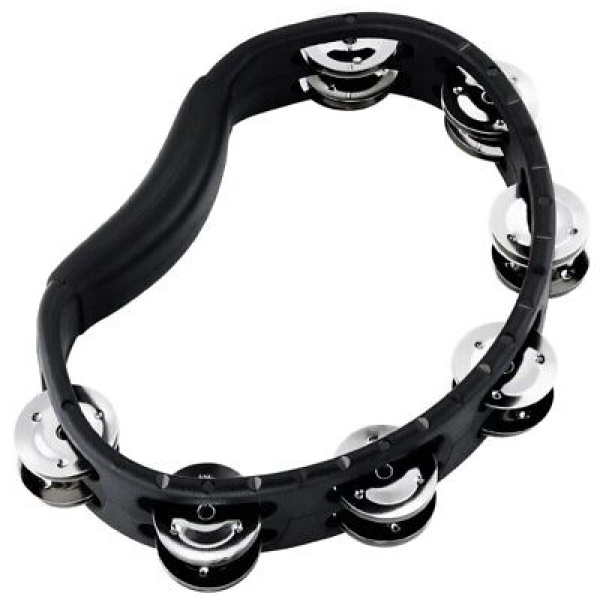 Headliner Series Molded Abs Tambourine - Black - Dual Row (HTMT1BK)