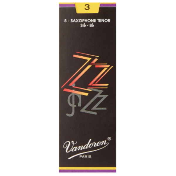 Vandoren ZZ Bb Tenor Saxophone Reeds - Strength 3 - Box of 5 (SR423)