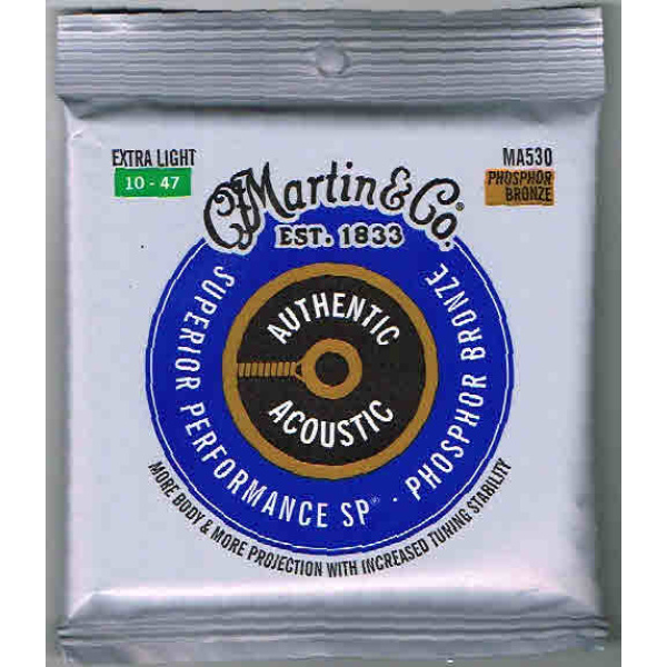 Martin & Co. Superior Performance SP -80/20 Bronze Light Authentic Acoustic Gu..